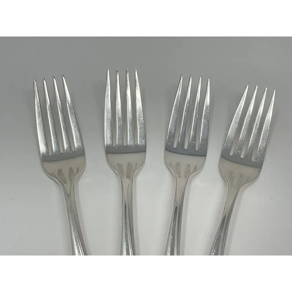 International Rogers EXQUISITE Silverplate 1957 Dinner Forks 7.25” Set Of 4